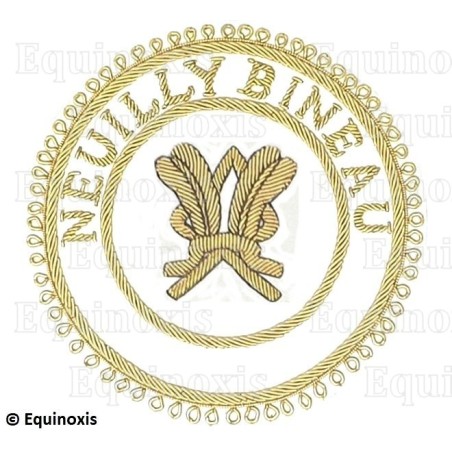 Badge / Macaron GLNF – Grande tenue provinciale – Grand Secrétaire – Neuilly Bineau – Brodé main